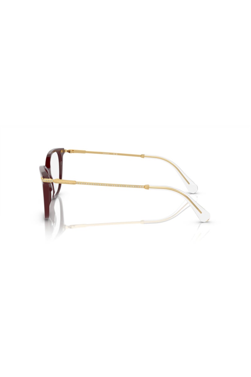 SWAROVSKI Square Eyeglasses in Burgundy for Women - Image 2